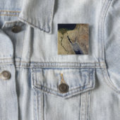 サウジアラビアからの黄褐色の塵の雲 缶バッジ (インサイチュ)