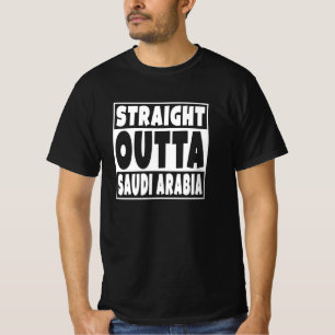 サウジアラビアのストレートアウタでのサウジアラビア人への贈り物 Tシャツ