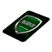 サウジアラビアのメタリックエンブレム マグネット (左側)