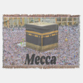 サウジアラビアのメッカでイスラム教で最も神聖な都市、カーバ スローブランケット (正面)