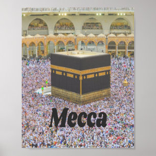 サウジアラビアのメッカでイスラム教で最も神聖な都市、カーバ ポスター