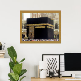 サウジアラビアのメッカ、カアバのハッジ巡礼者 ポスター