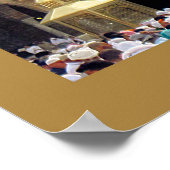 サウジアラビアのメッカ、カアバのハッジ巡礼者 ポスター (角)