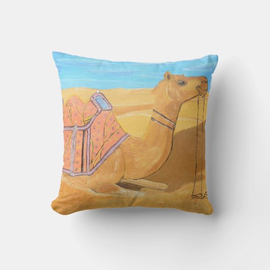 サウジアラビアのラクダの枕 クッション (正面)