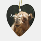 サウジアラビアのラクダ セラミックオーナメント (左)