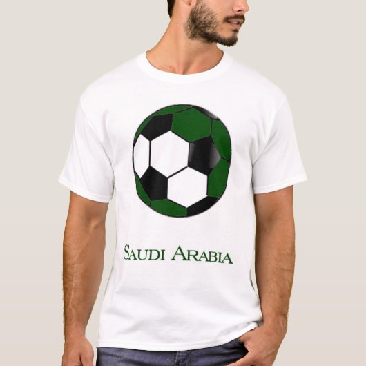 サウジアラビアのワールドカップのサッカーのTシャツ Tシャツ (正面)