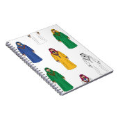 サウジアラビアの伝統的な男性用トーブ ノートブック (右側)