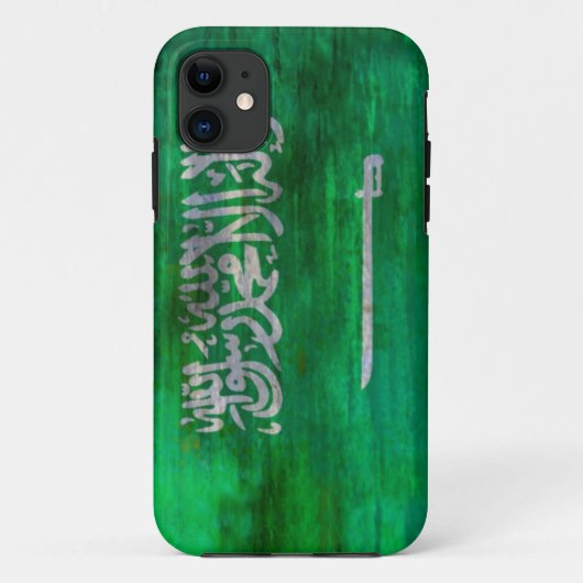 サウジアラビアの動揺してなサウジアラビアの旗 Case-Mate iPhoneケース (裏面)