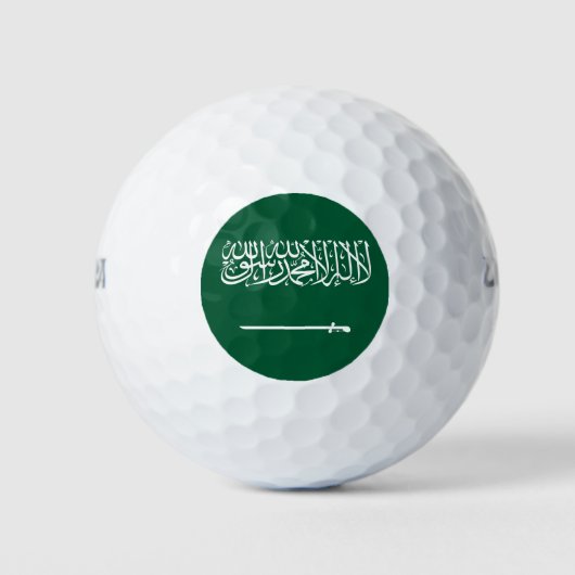 サウジアラビアの国旗 ゴルフボール (正面)