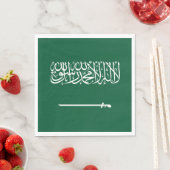 サウジアラビアの国旗 スタンダードランチョンナプキン (インサイチュ)