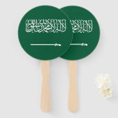 サウジアラビアの国旗 ハンドファン (正面&裏面)
