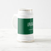 サウジアラビアの国旗 ビールジョッキ (正面左)