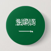 サウジアラビアの国旗 缶バッジ (正面)