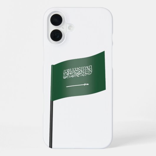 サウジアラビアの国旗 iPhoneケース (裏面)