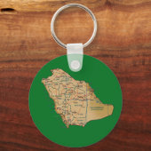 サウジアラビアの地図キーチェーン キーホルダー (正面)