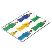 サウジアラビアの女カラフル性 ノートブック (左側)