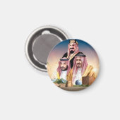 サウジアラビアの指導者マグネット マグネット (正面/裏面)