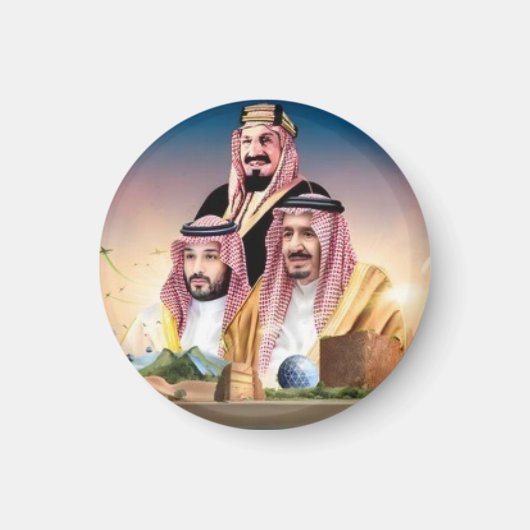 サウジアラビアの指導者マグネット マグネット (正面)