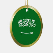 サウジアラビアの旗のオーナメント セラミックオーナメント (右)