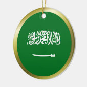 サウジアラビアの旗のオーナメント セラミックオーナメント (左)