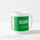 サウジアラビアの旗のマグ コーヒーマグカップ (正面右)