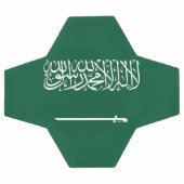 サウジアラビアの旗 サッカーボール (フラット)