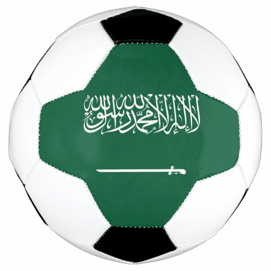 サウジアラビアの旗 サッカーボール (正面)