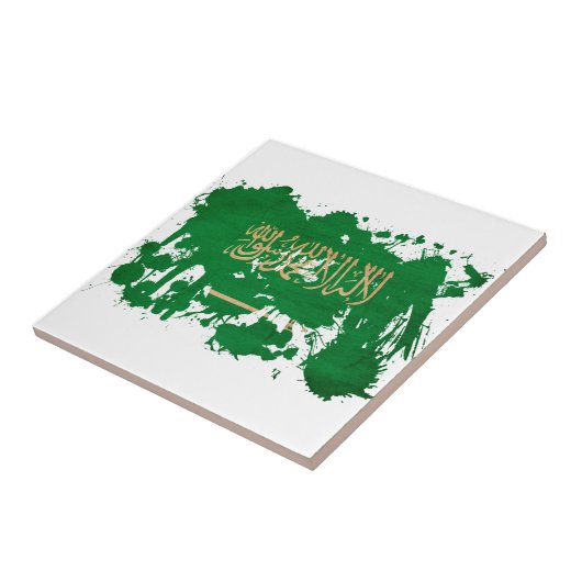 サウジアラビアの旗 タイル (側面)