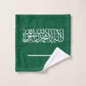 サウジアラビアの旗 バスタオルセット (ウォッシュタオル)