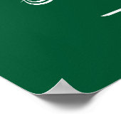 サウジアラビアの旗 ポスター (角)