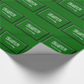 サウジアラビアの旗 ラッピングペーパー (角)