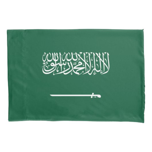 サウジアラビアの旗 枕カバー (正面)
