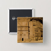 サウジアラビアのMadain Saleh、古代3の場所 缶バッジ (正面&裏面)