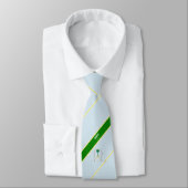 サウジアラビアストライプ国旗 ネクタイ (タイ)