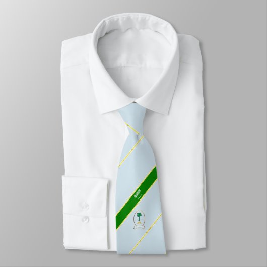 サウジアラビアストライプ国旗 ネクタイ (タイ)