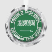 サウジアラビア丸エンブレム オーナメント (裏面)