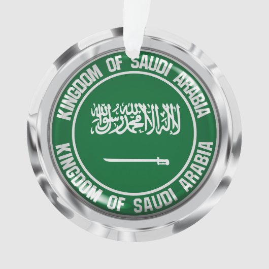 サウジアラビア丸エンブレム オーナメント (正面)