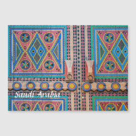 サウジアラビア人のNajdのドアの磁石の郵便はがき