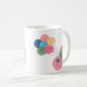 サウジアラビア人アメリカのマグ コーヒーマグカップ (正面右)