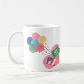 サウジアラビア人アメリカのマグ コーヒーマグカップ