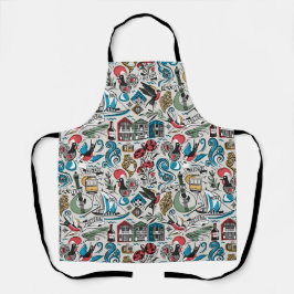 サウジアラビア人気がある//ポルトガルのモチーフ エプロン