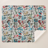 サウジアラビア人気がある//ポルトガルのモチーフ シェルパブランケット (正面(横))