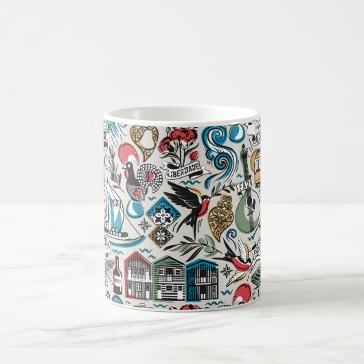 サウジアラビア人気がある//ポルトガルのモチーフ モーフィングマグカップ (中央)