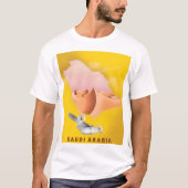 サウジアラビア図解入りの、写真付きの旅行ポスター。 Tシャツ (正面)