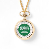 サウジアラビア国旗の腕時計&サウジアラビアファッション/デザイン 腕時計 (正面)