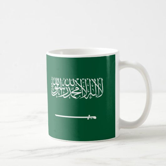 サウジアラビア国旗セラミックスコーヒーマグ コーヒーマグカップ (右)