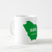 サウジアラビア国旗図形マップの記号 コーヒーマグカップ (正面左)