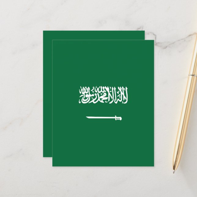 サウジアラビア国旗 (正面/裏面インサイチュ)