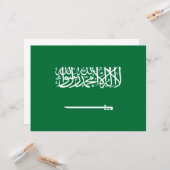 サウジアラビア国旗 カード (正面/裏面インサイチュ)