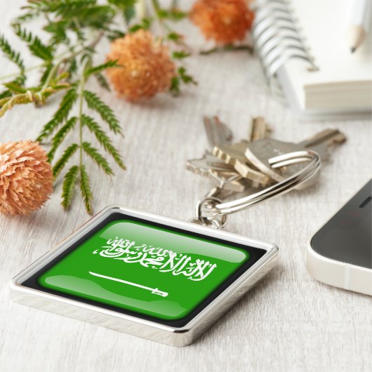 サウジアラビア国旗 キーホルダー (側面)